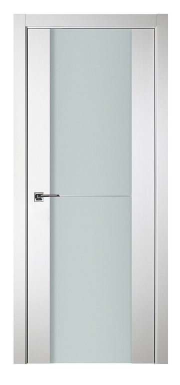 Nova Italia Vetro 1H Alaskan White Laminate Interior Door