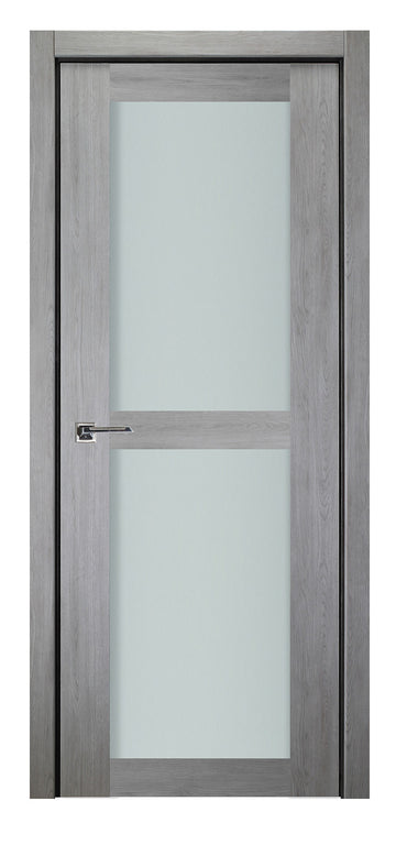 Nova Italia Vetro 2 Lite Light Grey Laminate Interior Door