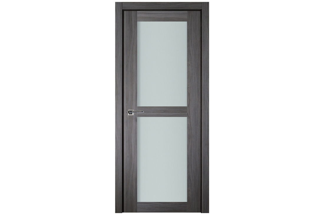 Nova Italia Vetro 2 Lite Swiss Elm Laminate Interior Door - Single Door