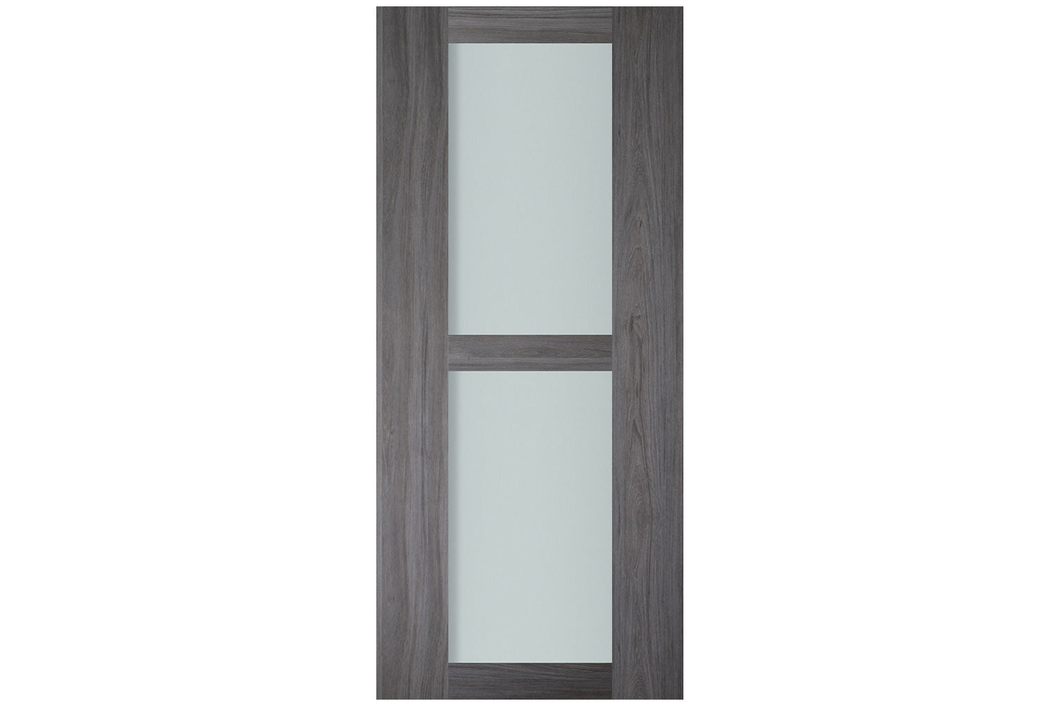 Nova Italia Vetro 2 Lite Swiss Elm Laminate Interior Door - Slab