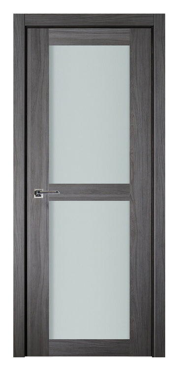 Nova Italia Vetro 2 Lite Swiss Elm Laminate Interior Door