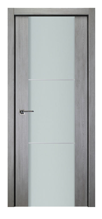 Nova Italia Vetro 2H Light Grey Laminate Interior Door