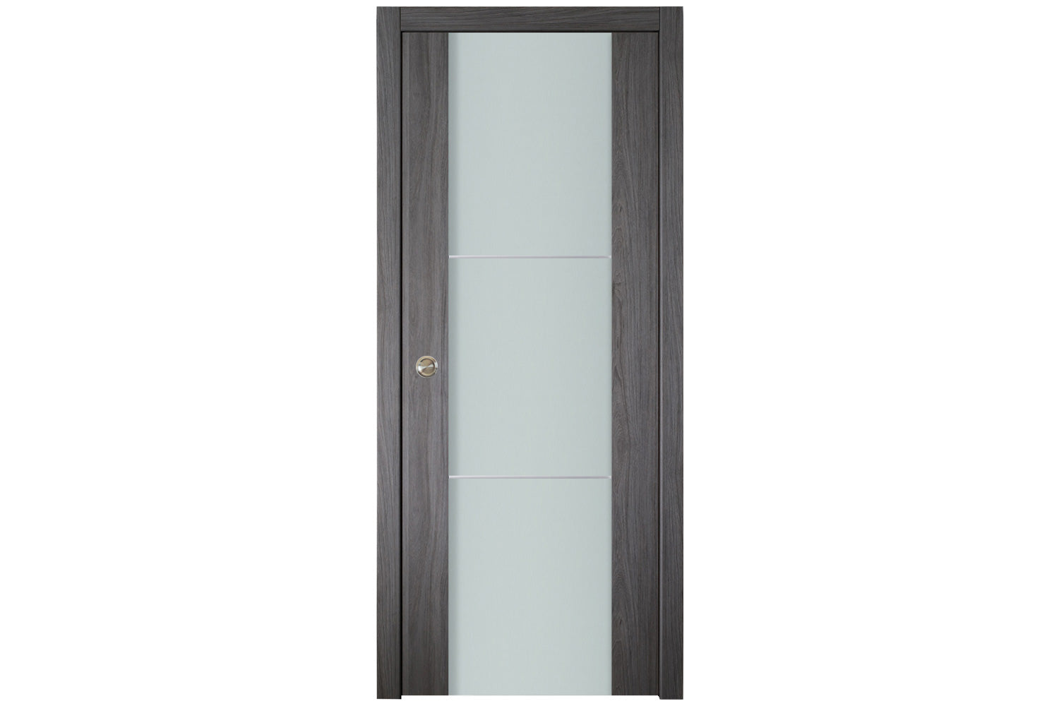 Nova Italia Vetro 2H Swiss Elm Laminate Interior Door - Single Pocket Door