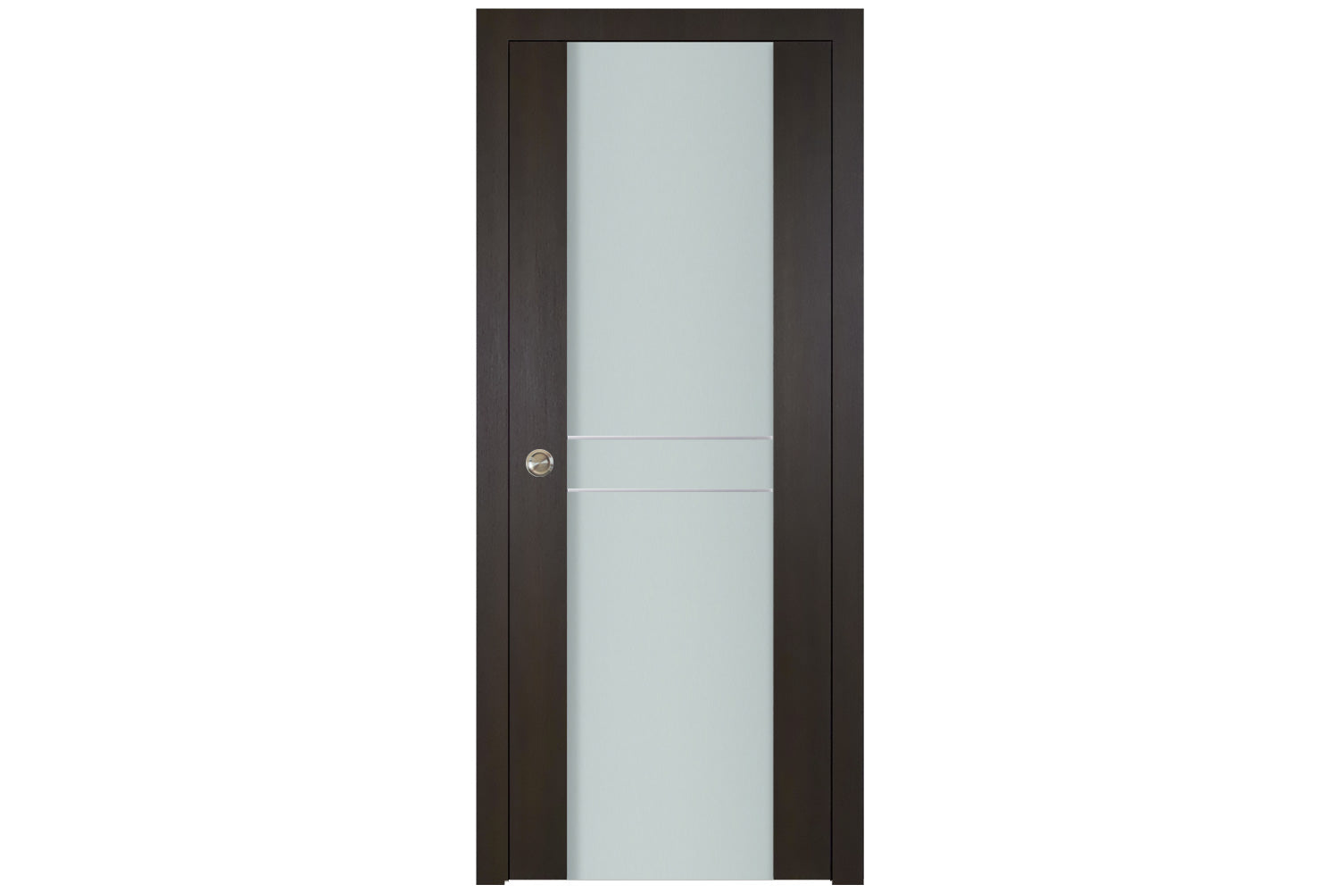 Nova Italia Vetro 2HC Premium Wenge Laminate Interior Door - Single Pocket