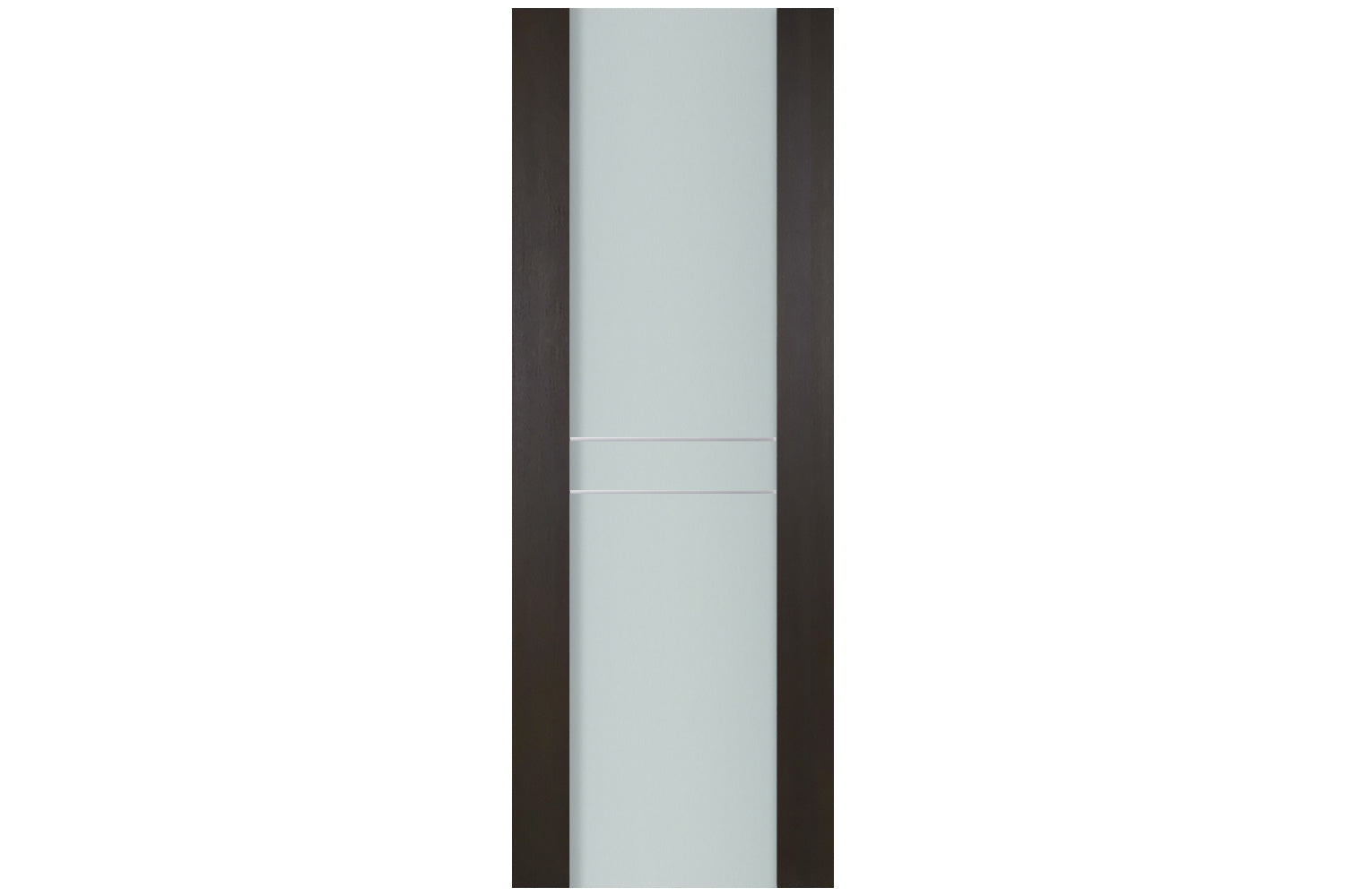 Nova Italia Vetro 2HC Premium Wenge Laminate Interior Door - Slab