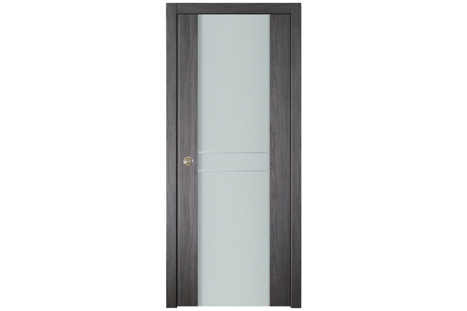 Nova Italia Vetro 2HC Swiss Elm Laminate Interior Door - Single Pocket Door