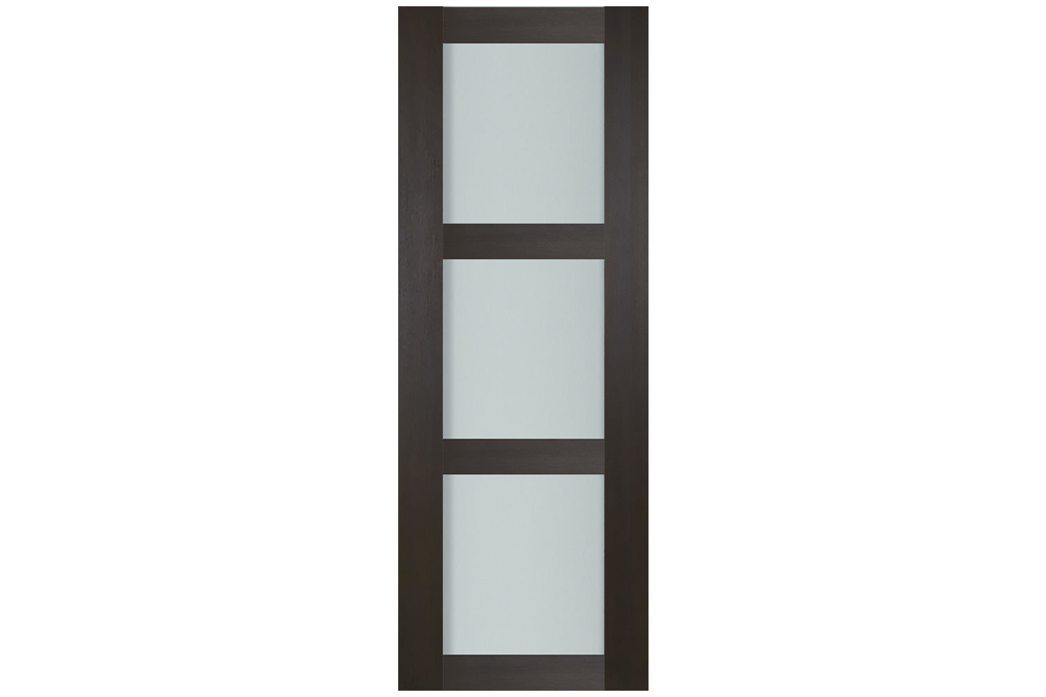 Nova Italia Vetro 3 Lite Premium Wenge Laminate Interior Door - Slab