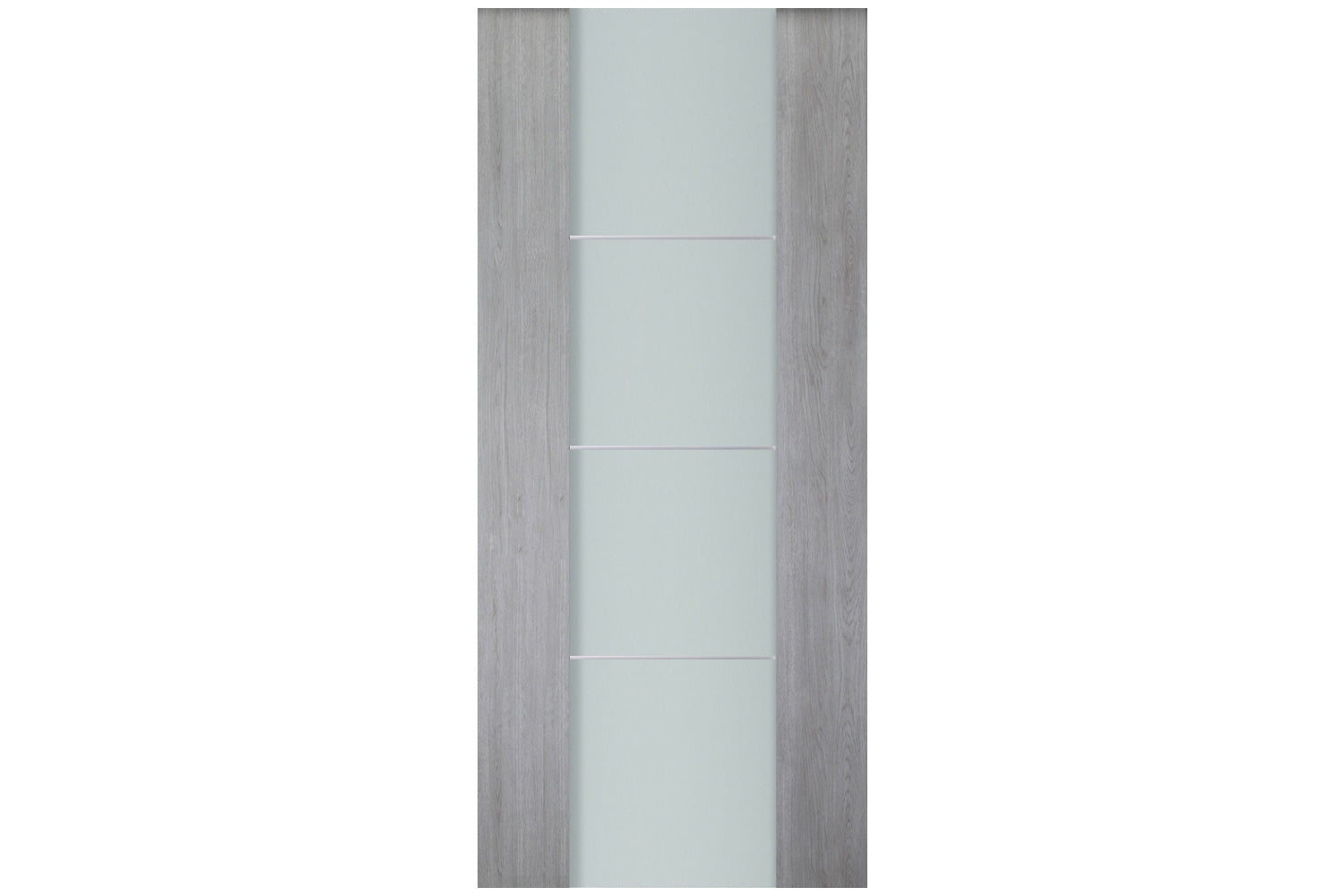 Nova Italia Vetro 3H Light Grey Laminate Interior Door - Slab