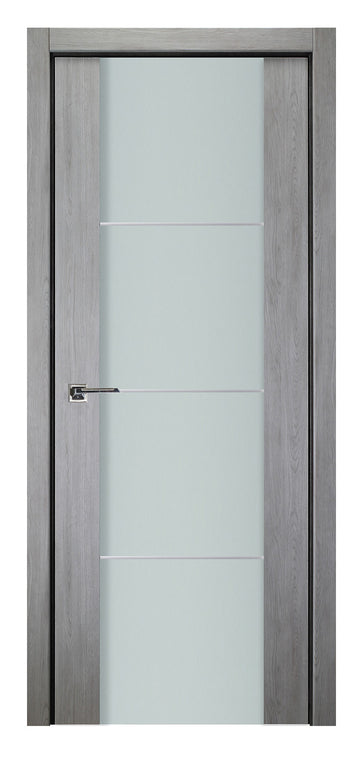 Nova Italia Vetro 3H Light Grey Laminate Interior Door