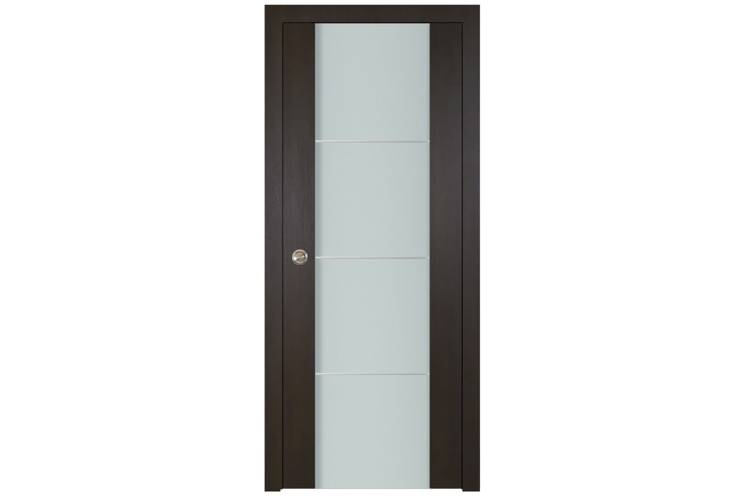 Nova Italia Vetro 3H Premium Wenge Laminate Interior Door - Single Pocket