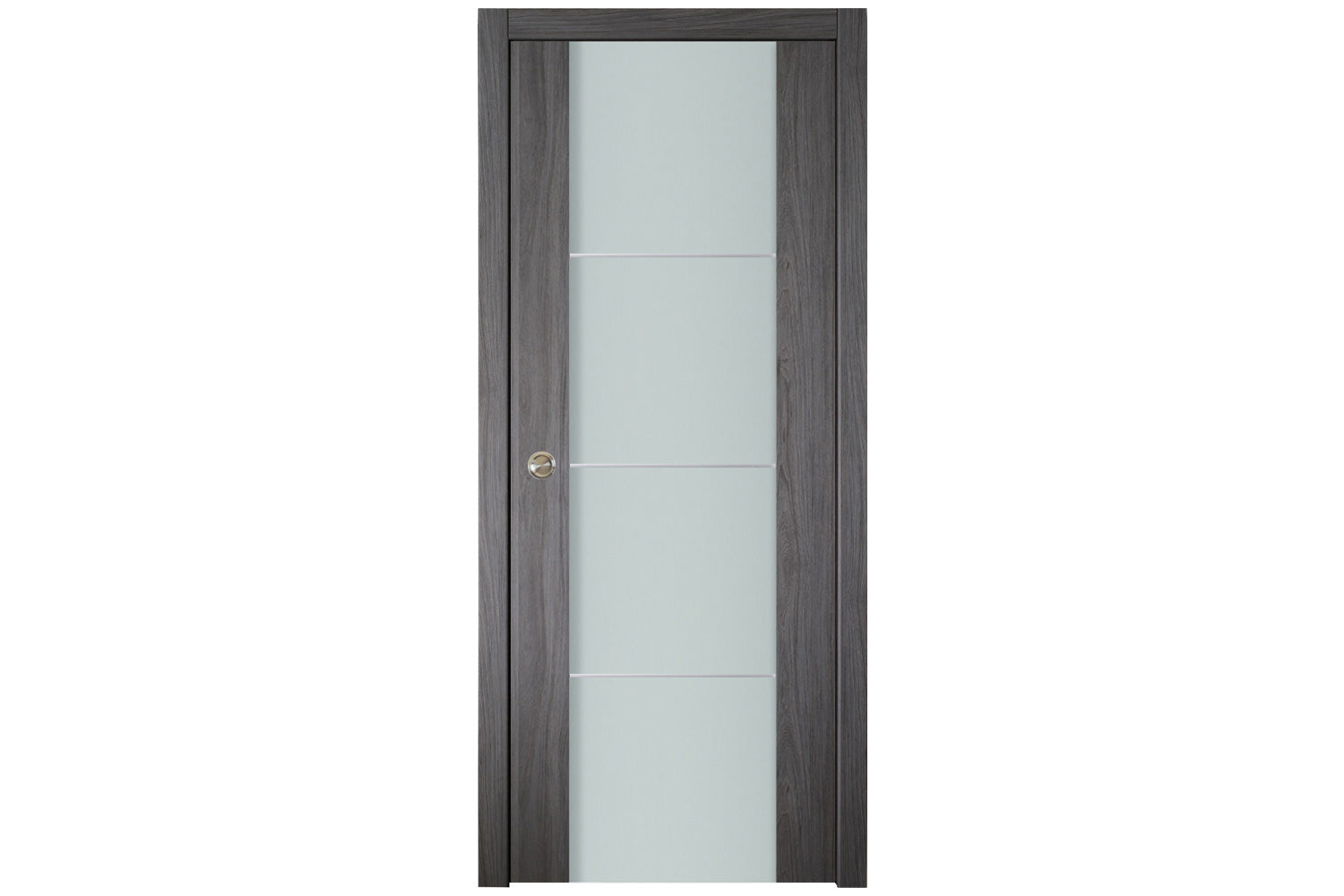 Nova Italia Vetro 3H Swiss Elm Laminate Interior Door - Single Pocket Door