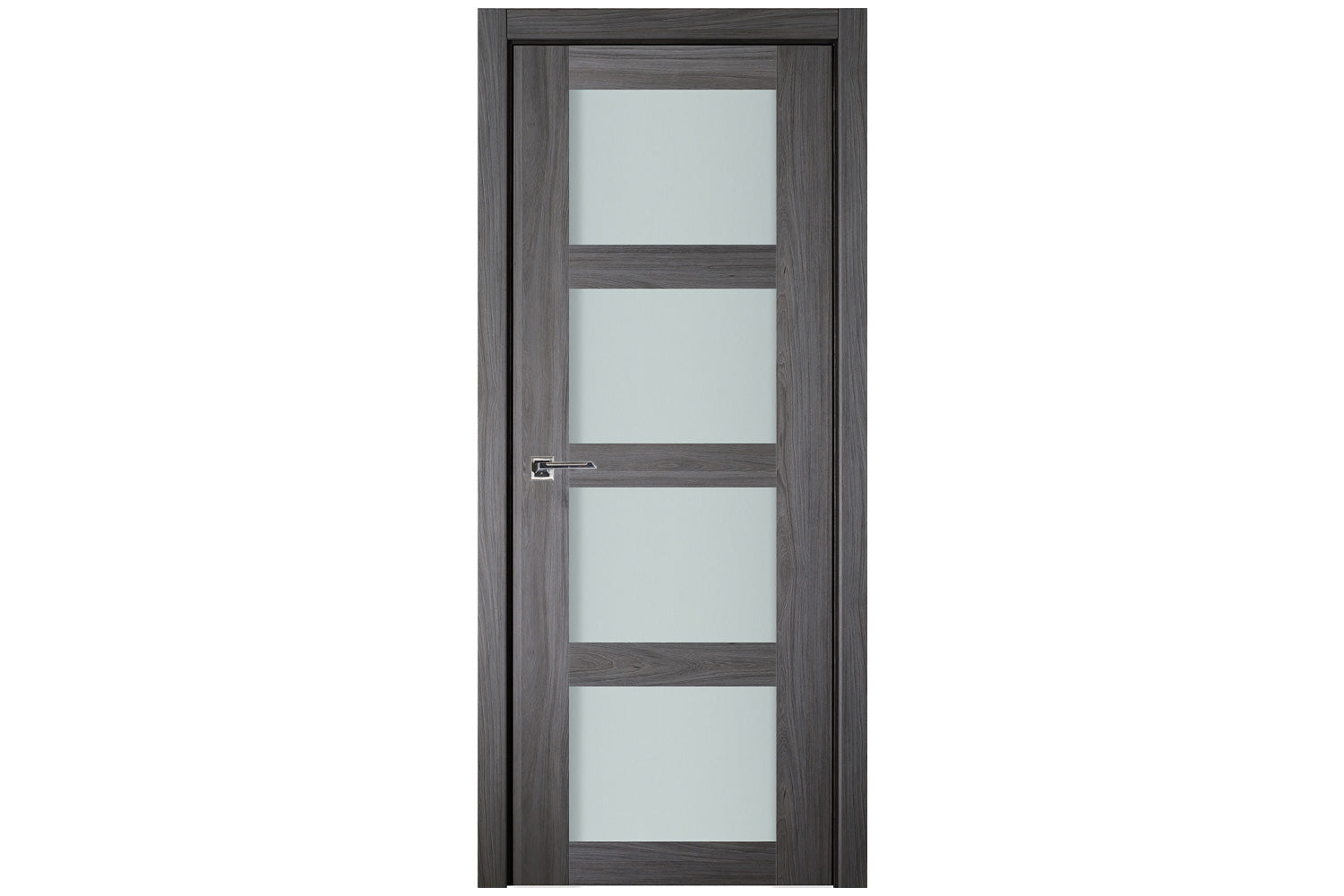 Nova Italia Vetro 4 Lite Swiss Elm Laminate Interior Door - Single Door