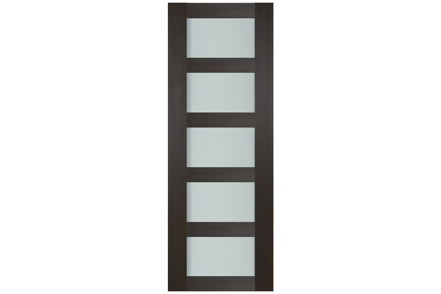 Nova Italia Vetro 5 Lite Premium Wenge Laminate Interior Door - Slab
