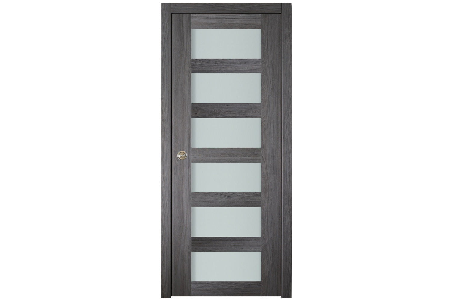 Nova Italia Vetro 6 Lite Swiss Elm Laminate Interior Door - Single Pocket Door