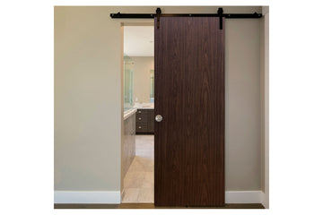 Nova M-34 Black Walnut Laminated Modern Interior Barn Door