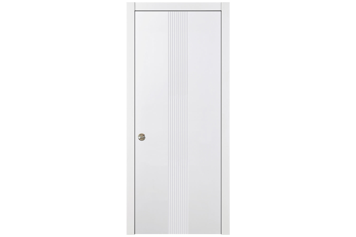 Nova M34 Soft White Laminated Modern Interior Door - Pocket Door