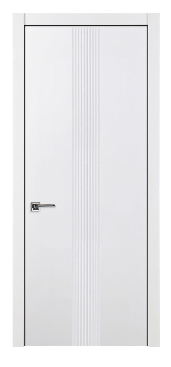 Nova M34 Soft White Laminated Modern Interior Door