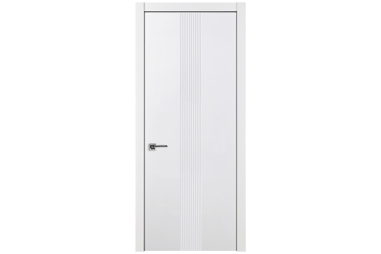Nova M34 Soft White Laminated Modern Interior Door - Single Door