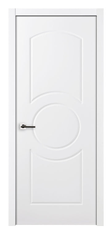 Nova Ovalo Soft White Laminated Traditional interior Door