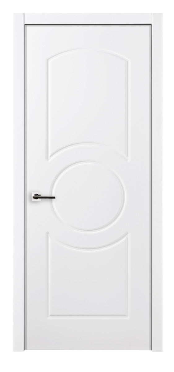 Nova Ovalo Soft White Laminated Traditional interior Door