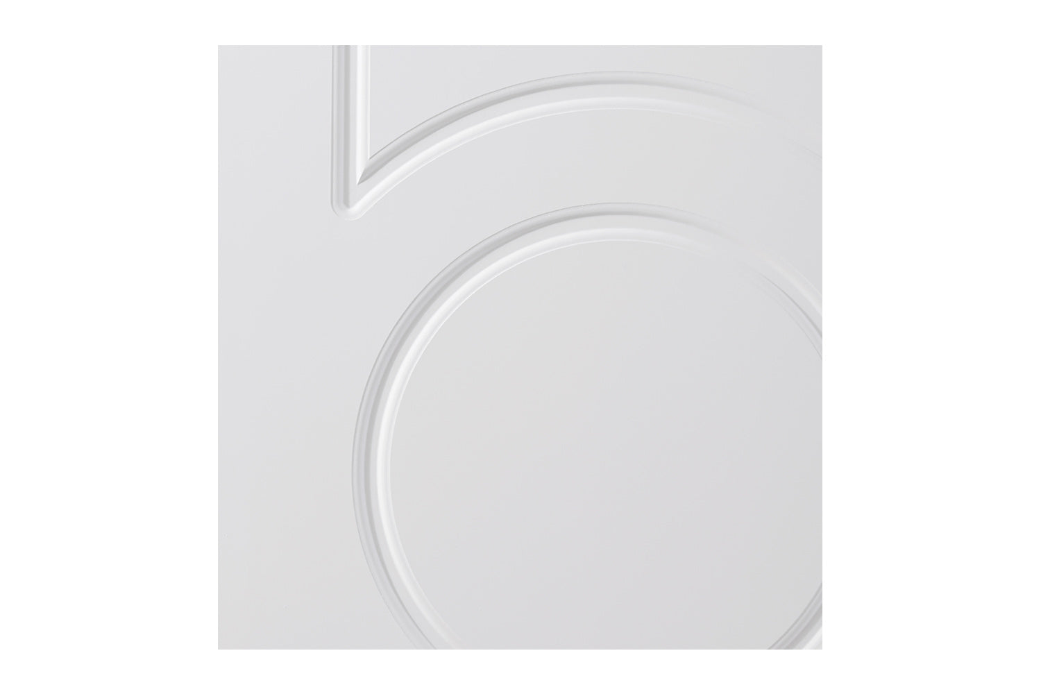 Nova Ovalo Soft White Laminated Traditional interior Door
