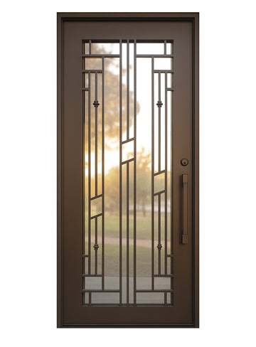 Royal 024 Wrought Iron Custom Exterior Door by Nova