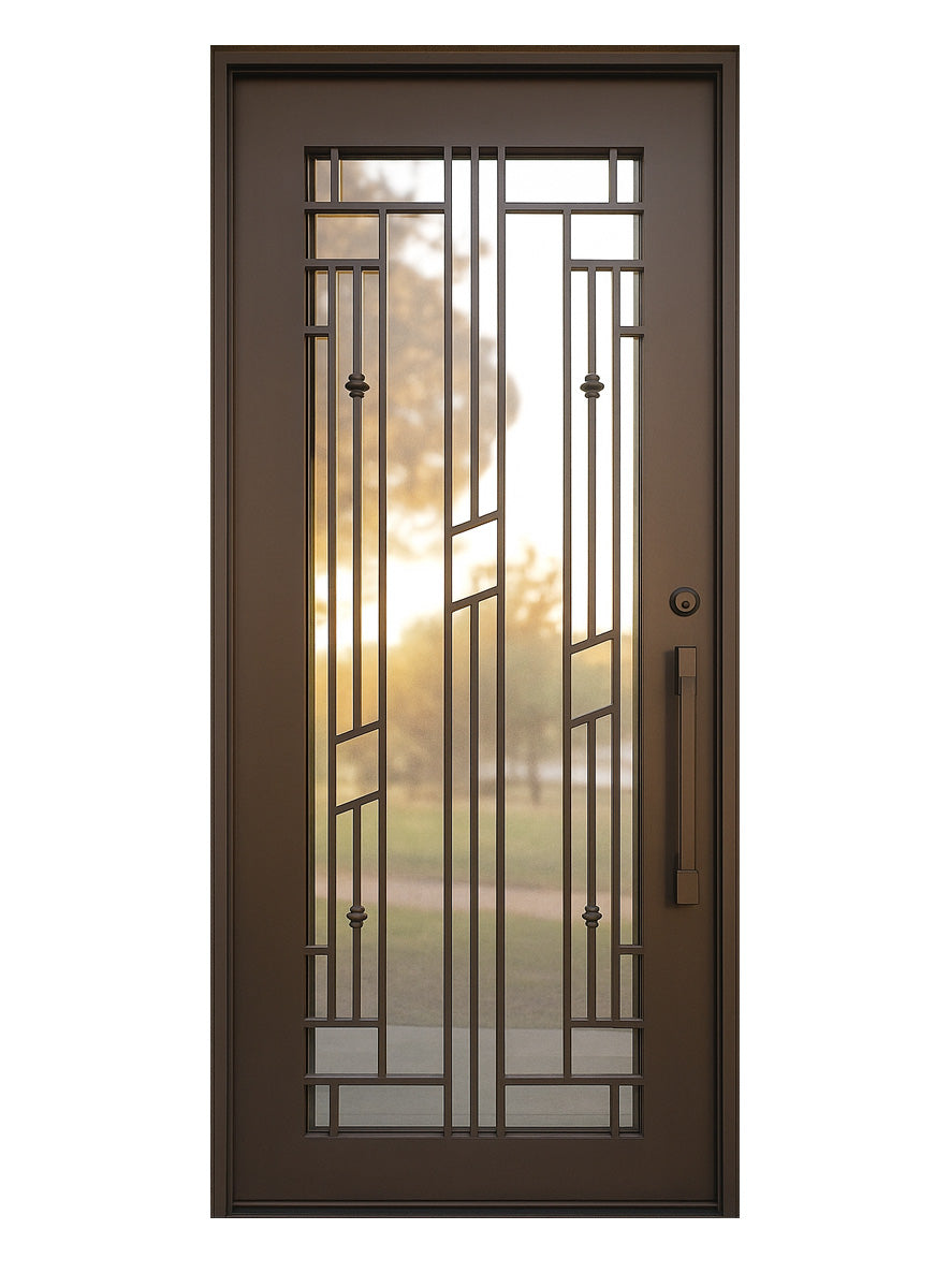 Royal 024 Wrought Iron Custom Exterior Door by Nova