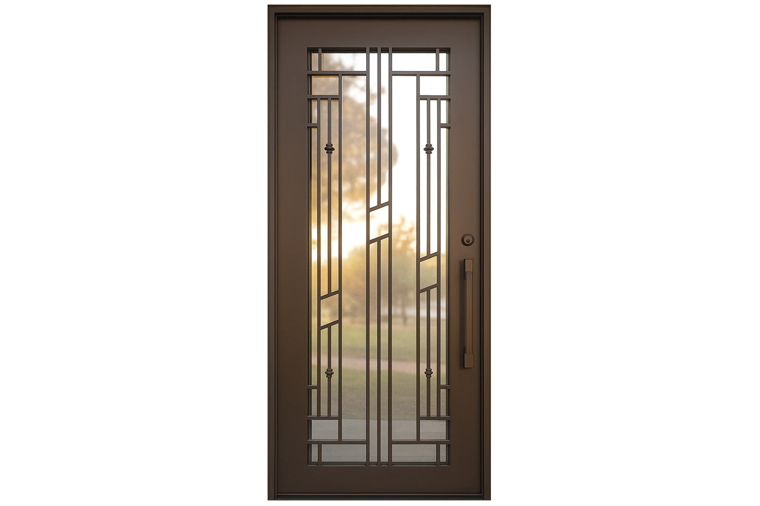 Royal 024 Wrought Iron Custom Exterior Door by Nova