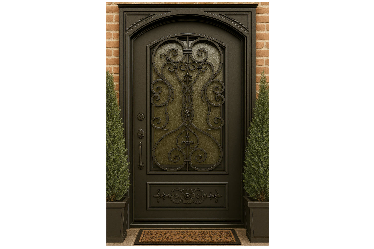 Royal 060 Wrought Iron Custom Exterior Door by Nova