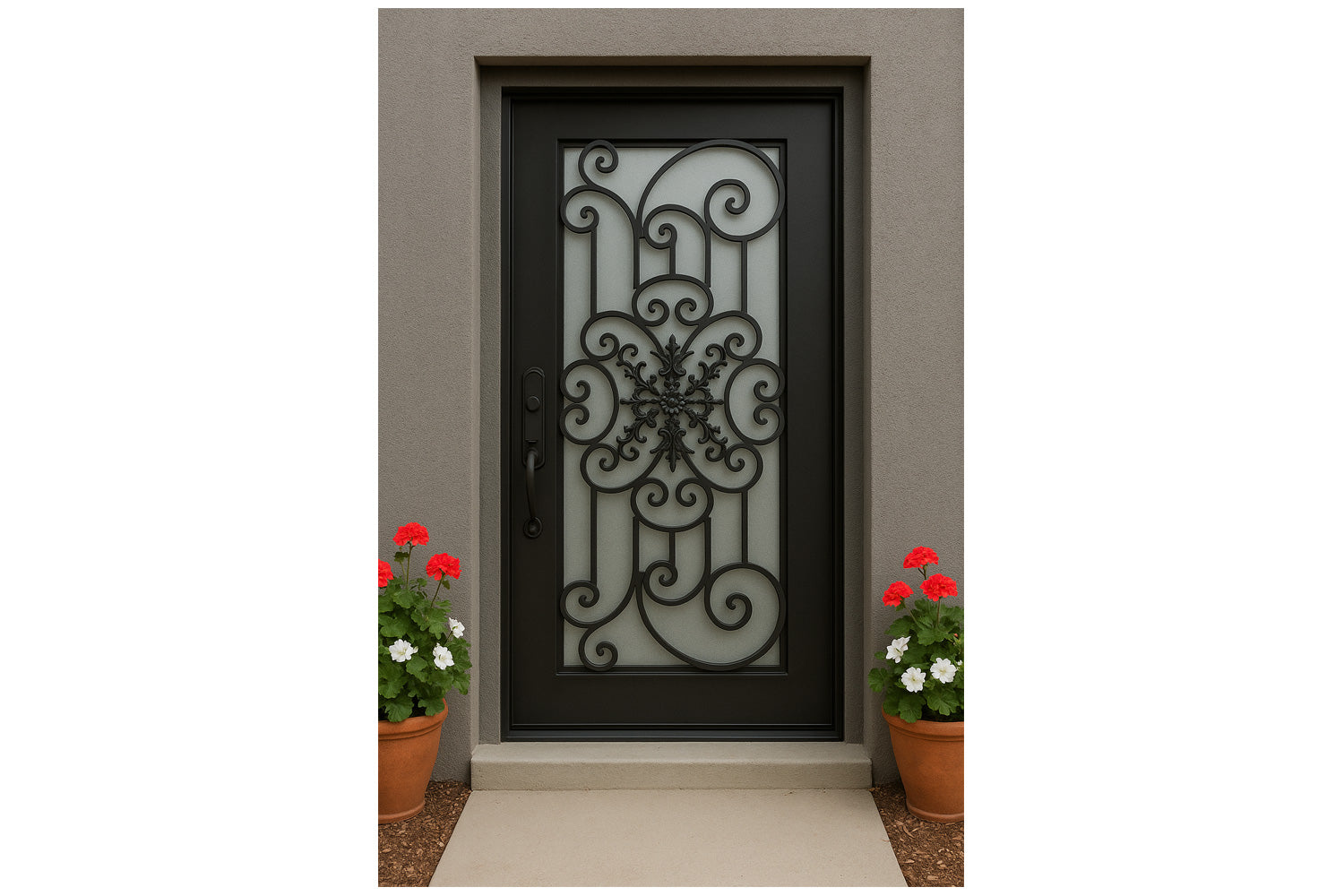 Royal 062 Wrought Iron Custom Exterior Door by Nova