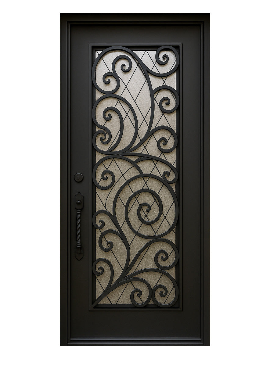 Royal 072 Wrought Iron Custom Exterior Door by Nova