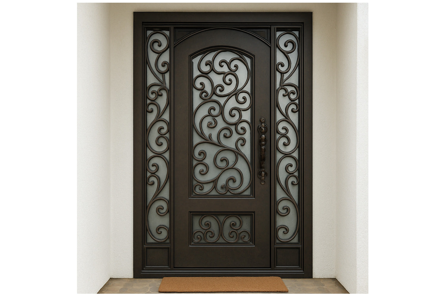 Royal 076 Wrought Iron Custom Exterior Door by Nova