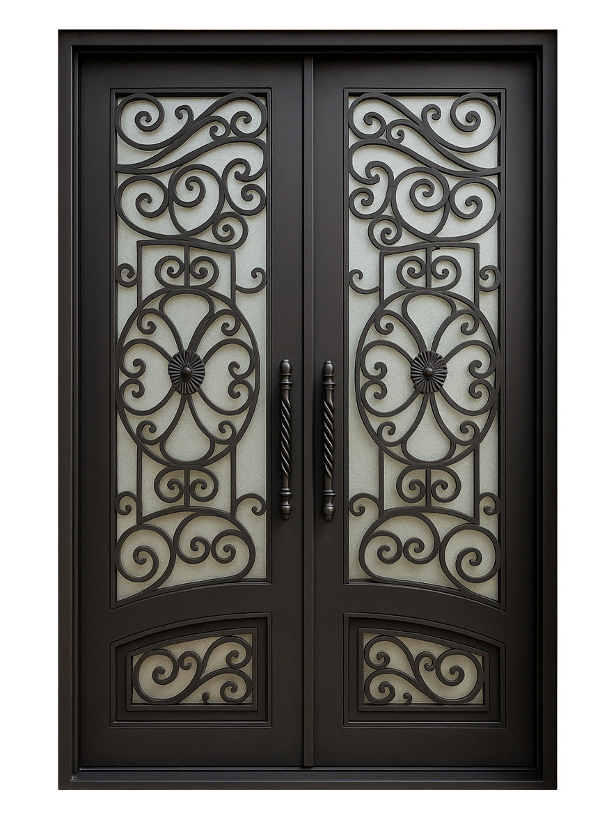 Royal 077 Wrought Iron Custom Exterior Door by Nova