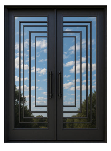 Royal 082 Wrought Iron Custom Exterior Door by Nova