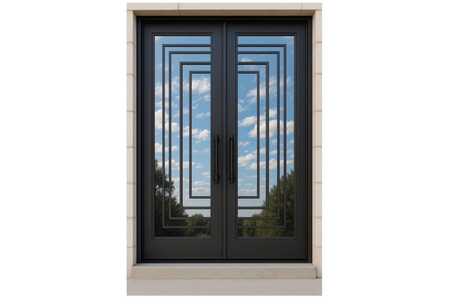 Royal 082 Wrought Iron Custom Exterior Door by Nova