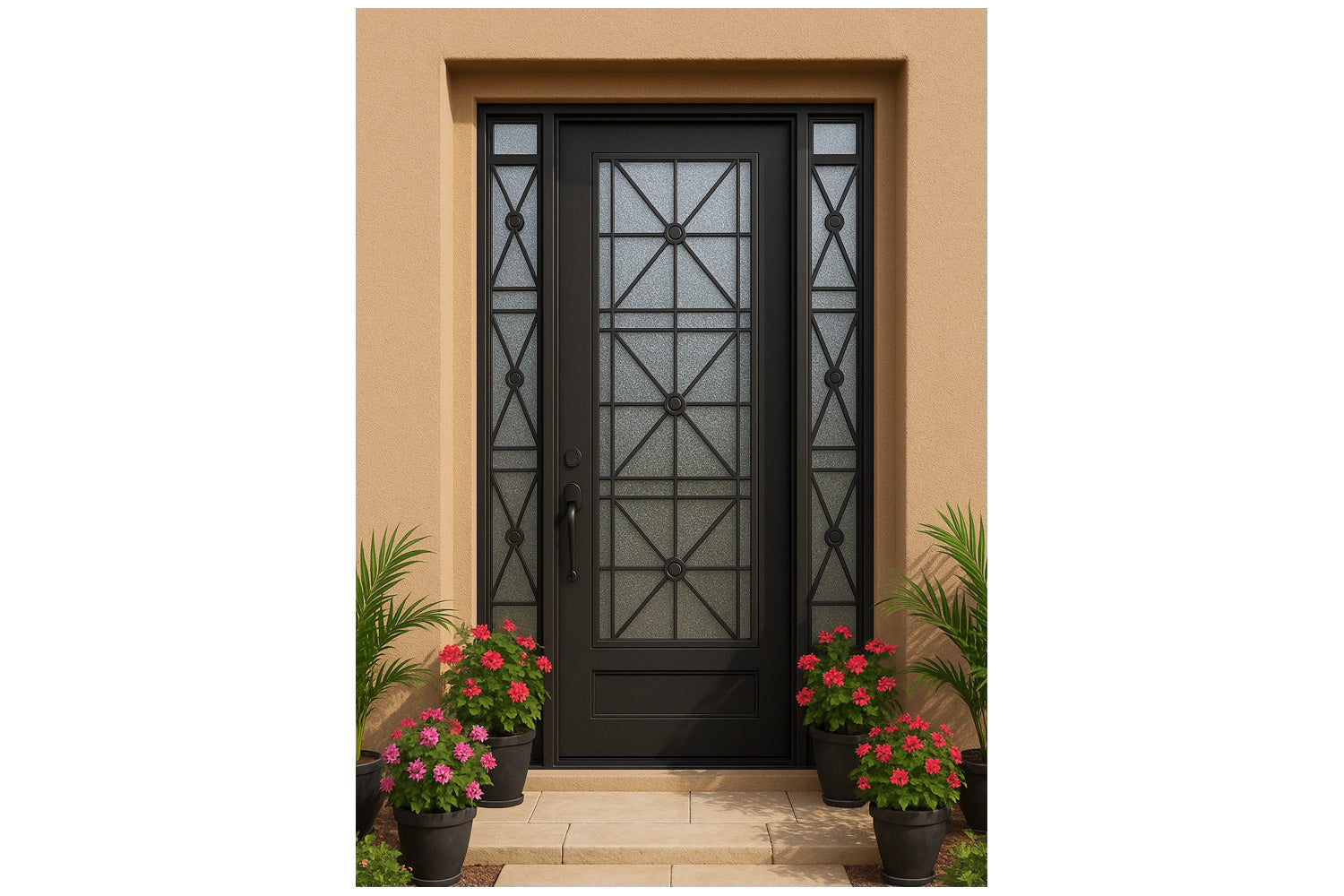 Royal 084 Wrought Iron Custom Exterior Door by Nova