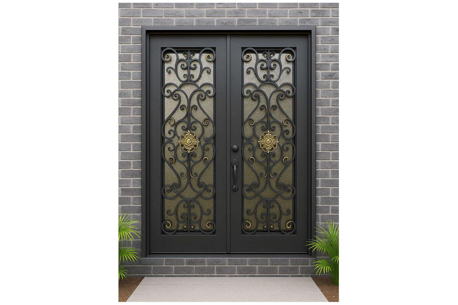 Royal 097 Wrought Iron Custom Exterior Door by Nova