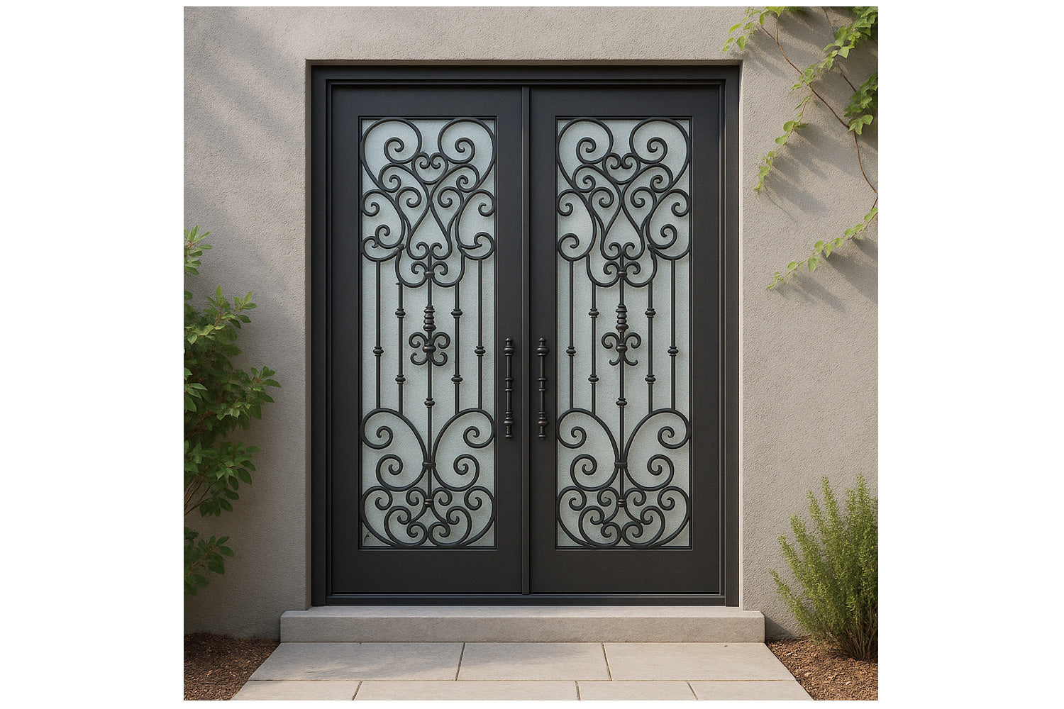 Royal 100 Wrought Iron Custom Exterior Door by Nova