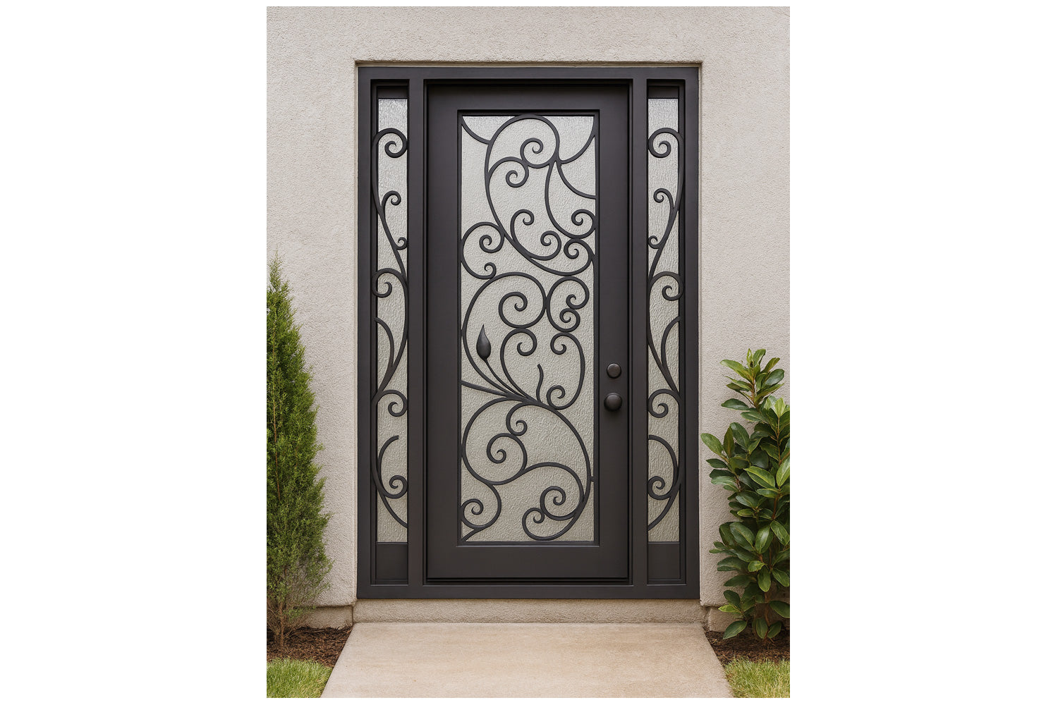 Royal 103 Wrought Iron Custom Exterior Door by Nova
