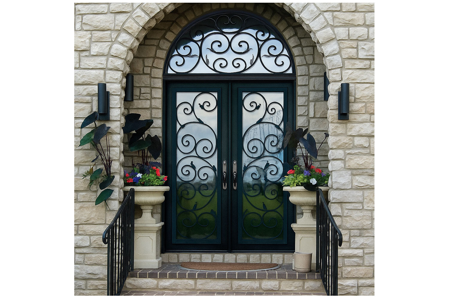 Royal 149 Wrought Iron Custom Exterior Door by Nova