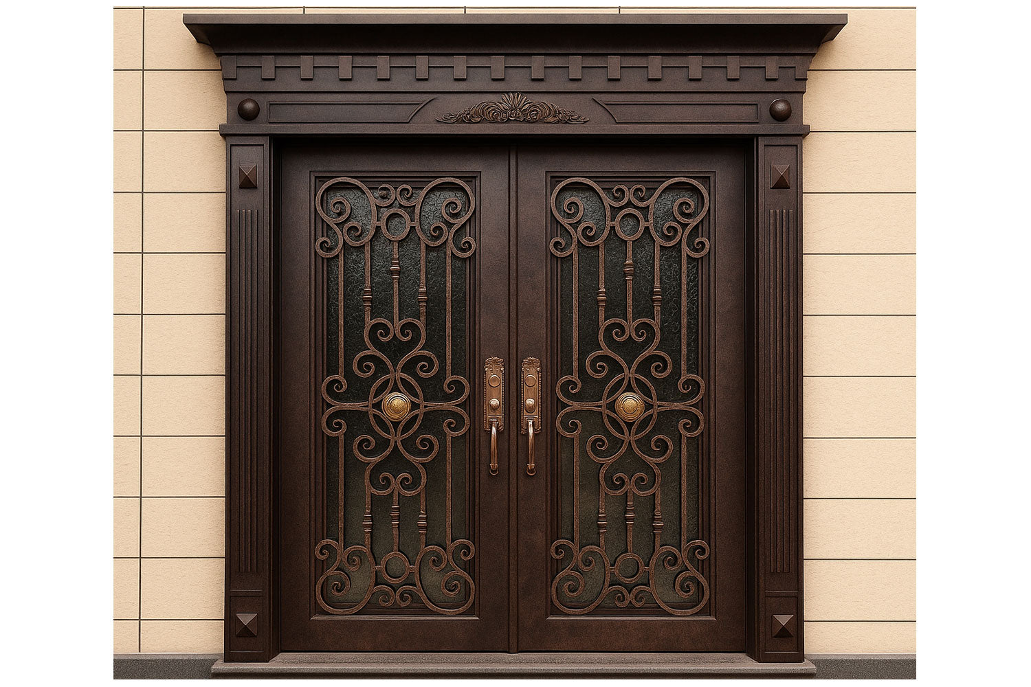 Royal 163 Wrought Iron Custom Exterior Door by Nova