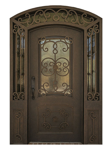 Royal 166 Wrought Iron Custom Exterior Door by Nova