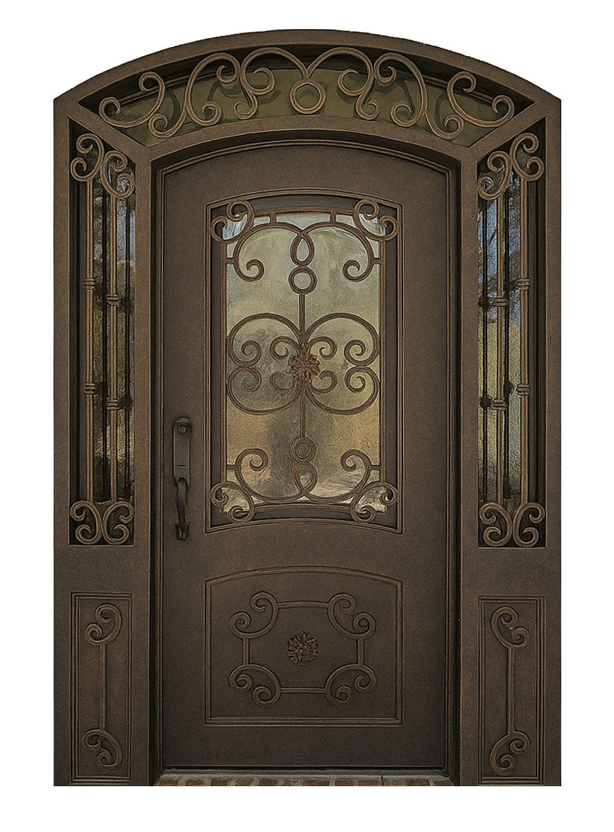 Royal 166 Wrought Iron Custom Exterior Door by Nova