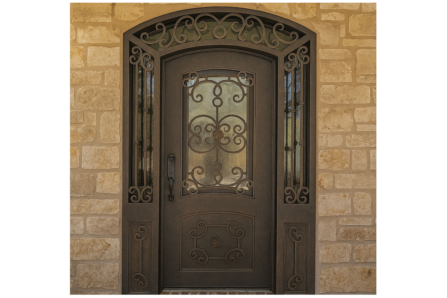 Royal 166 Wrought Iron Custom Exterior Door by Nova