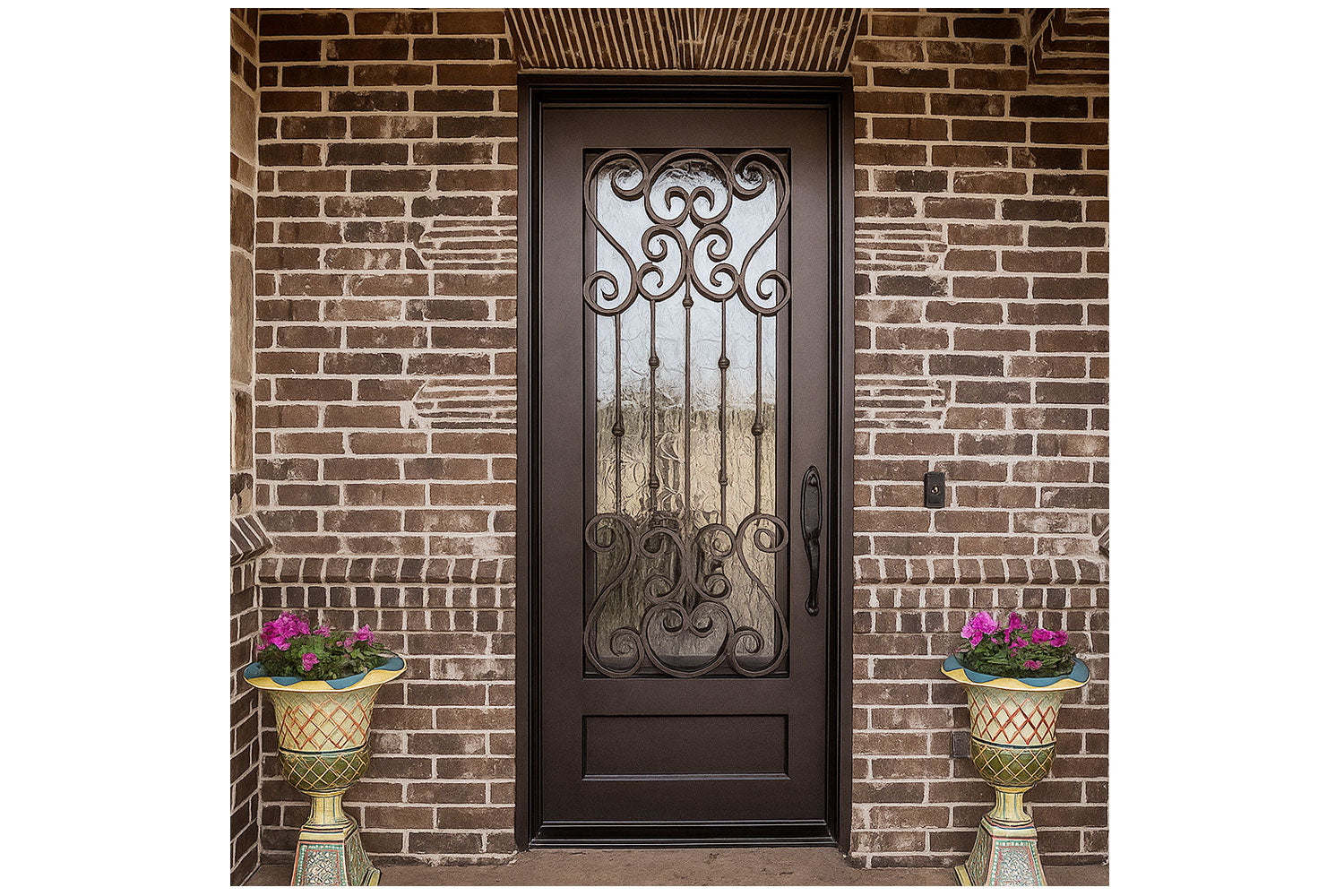 Royal 169 Wrought Iron Custom Exterior Door by Nova