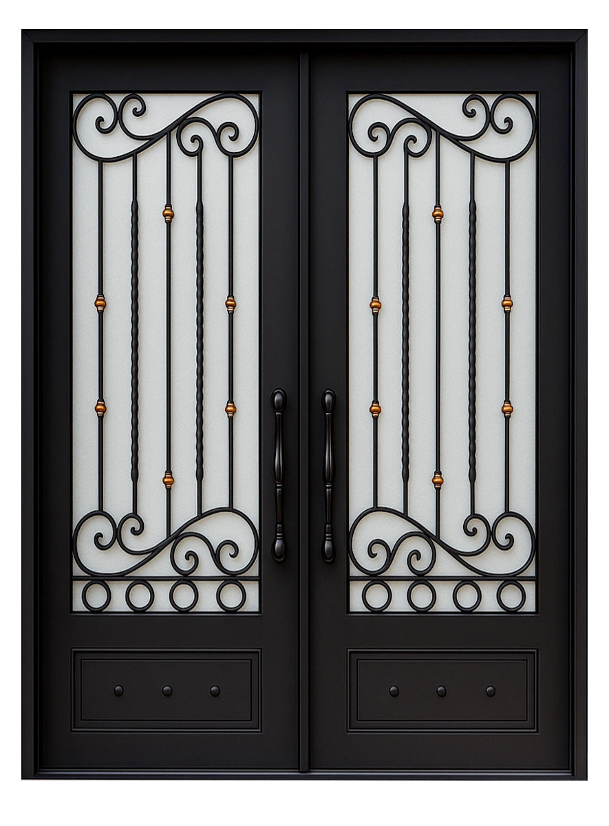 Royal 180 Wrought Iron Custom Exterior Door by Nova