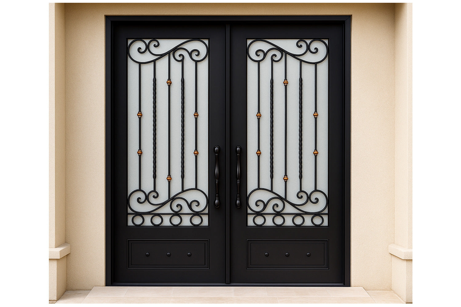 Royal 180 Wrought Iron Custom Exterior Door by Nova