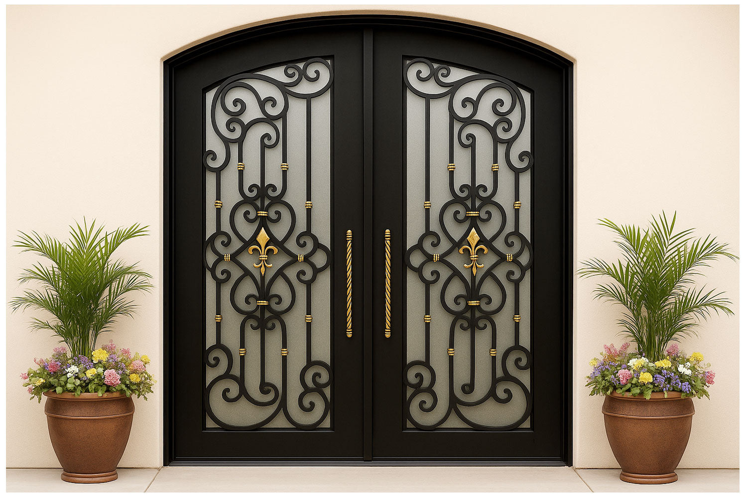 Royal 182 Wrought Iron Custom Exterior Door by Nova