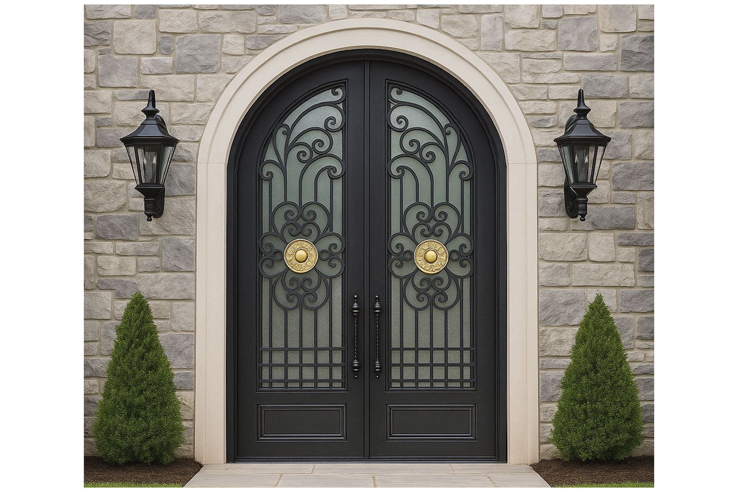 Royal 193 Wrought Iron Custom Exterior Door by Nova