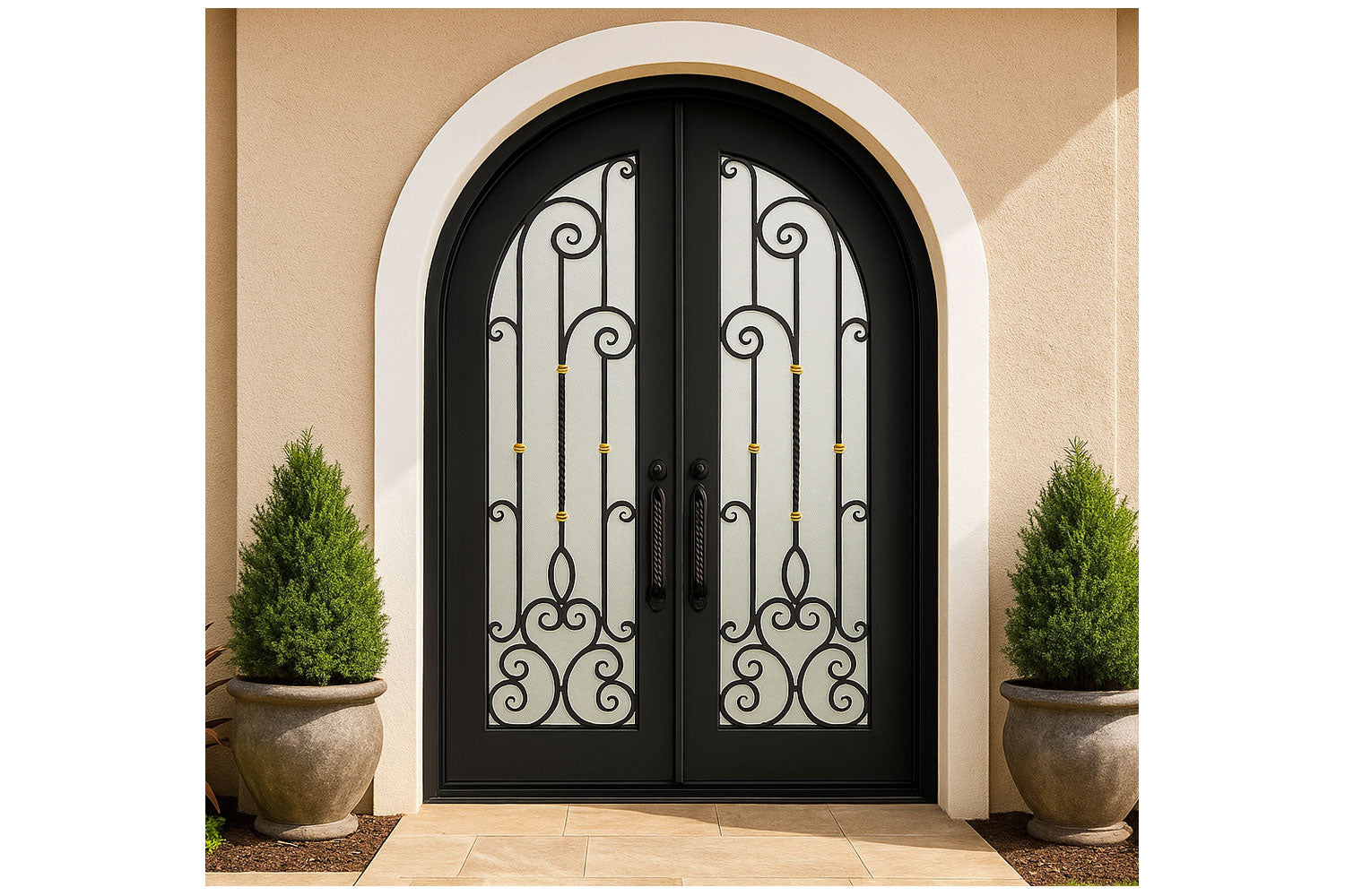 Royal 198 Wrought Iron Custom Exterior Door by Nova